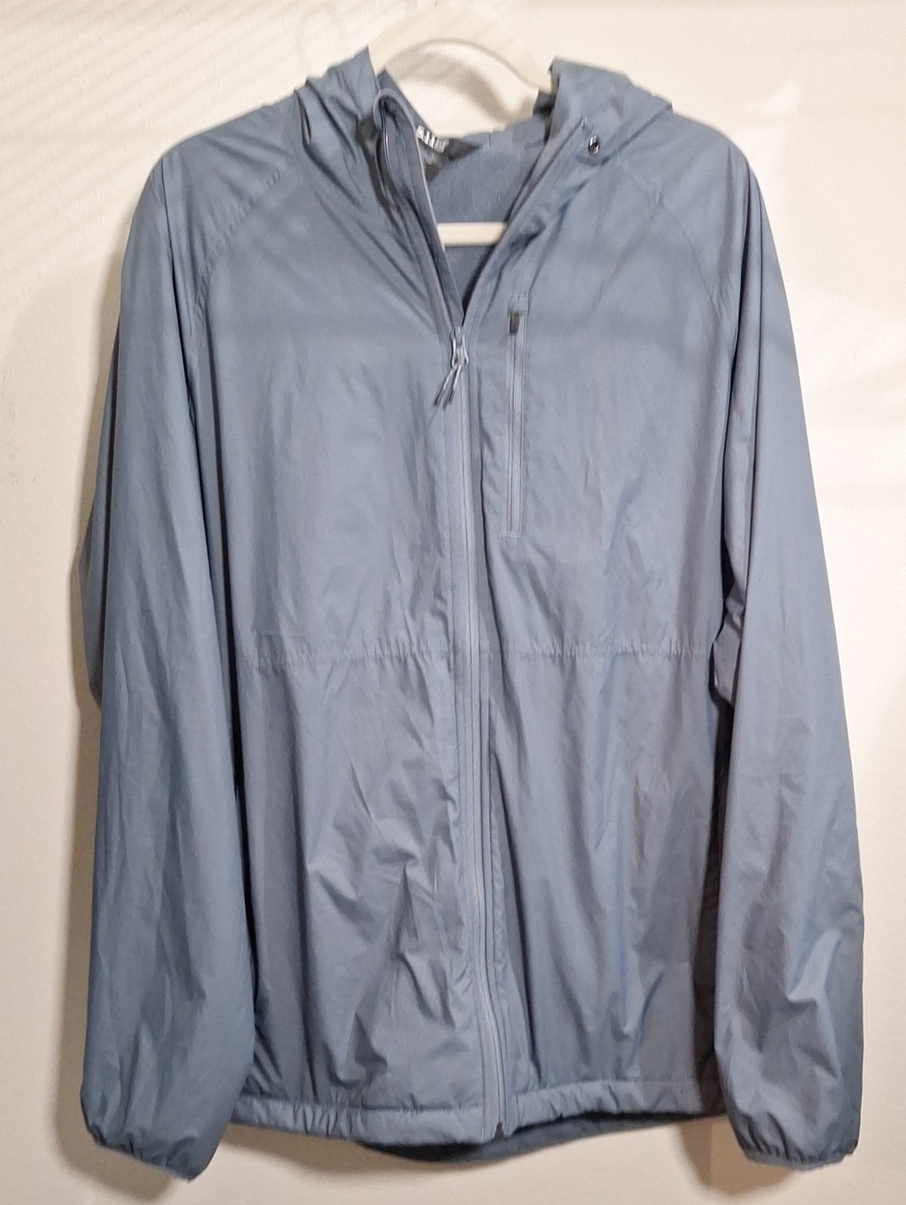 5.11 Tactical Men's Large Blue-Gray Full Zip Hooded Windbreaker Jacket, Large